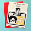 Identity Theft Greeting Card with Magnet