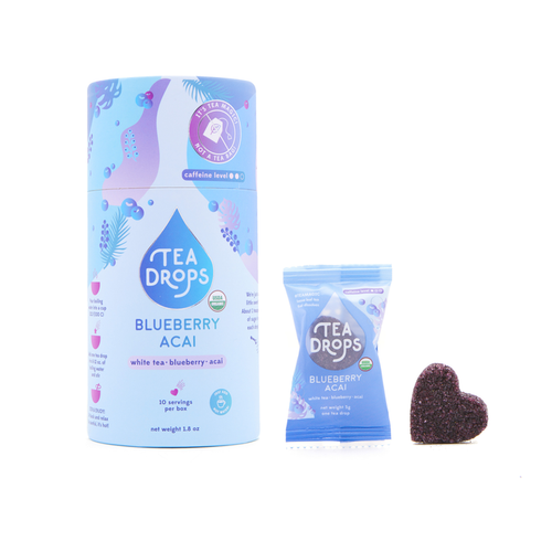 Blueberry Acai Tea Drops - Compostable Container