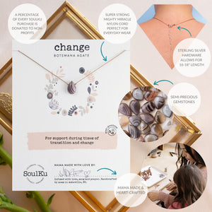 Change Botswana Agate Necklace