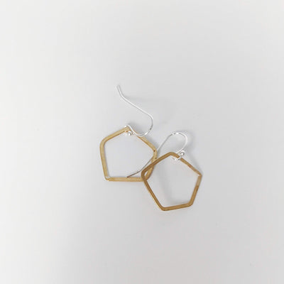 Irregular geometric dangle earrings
