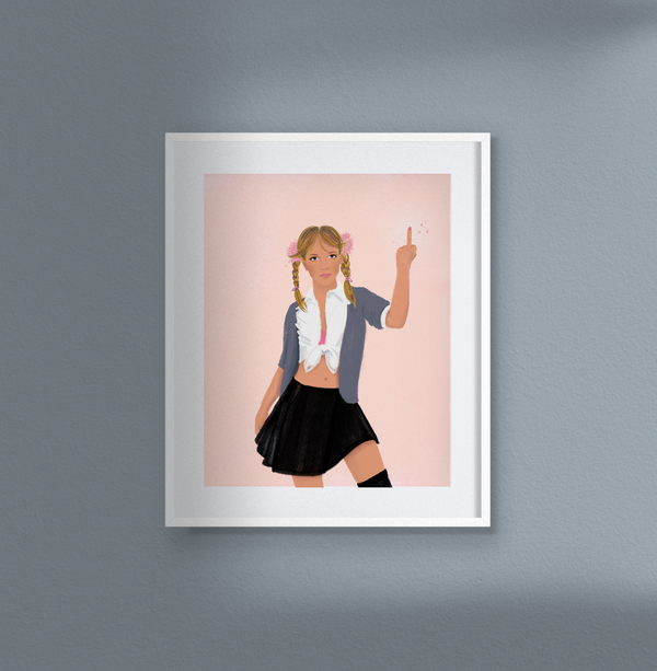 Print - Middle Fingers Up - Britney Spears