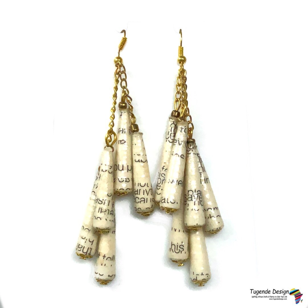 Dangling 6 Cone Bead Earrings (3 colors)