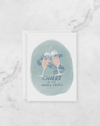 Greeting Card - Cheers - Wedding Card - Peach or Plum