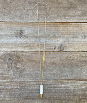 Concrete Cylinder Necklace