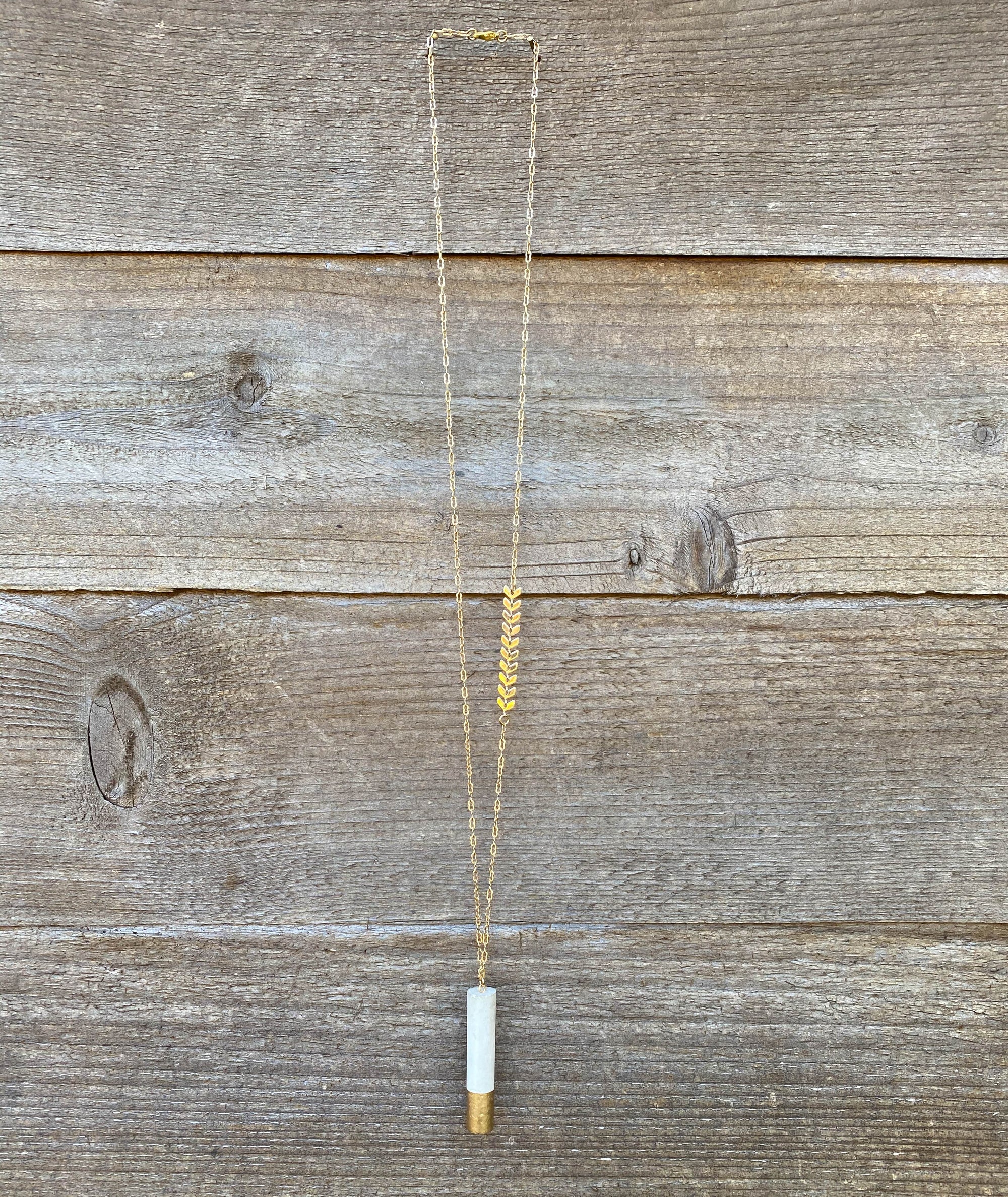 Concrete Cylinder Necklace