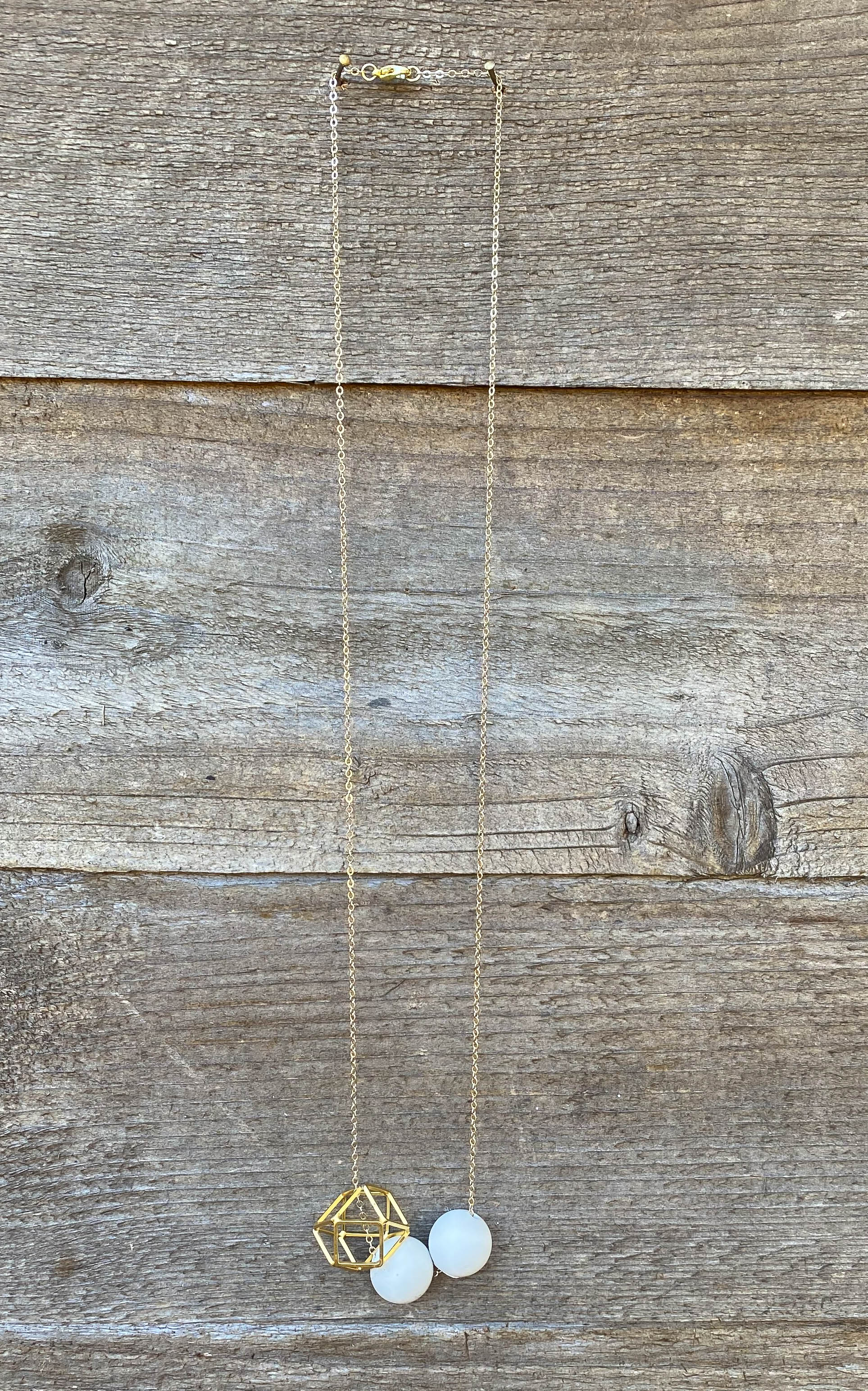 Concrete Geometric Necklace