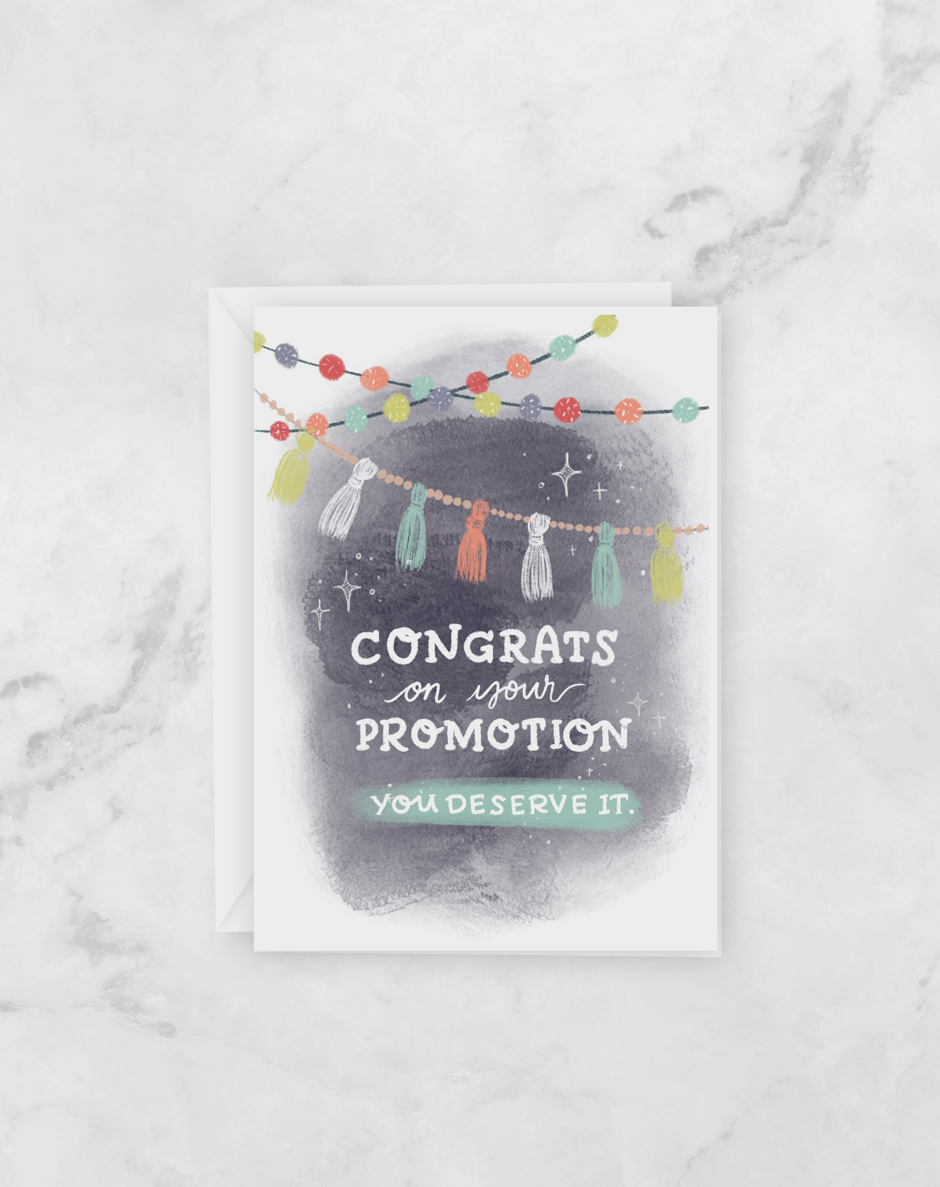 Greeting Card -Congrats on your promotion - new job - card for co-work
