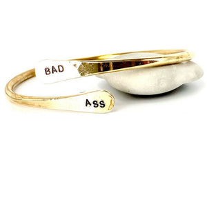 Brass bangle - stamped