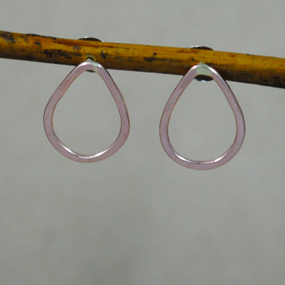 Medium Teardrop Studs - rose gold-filled