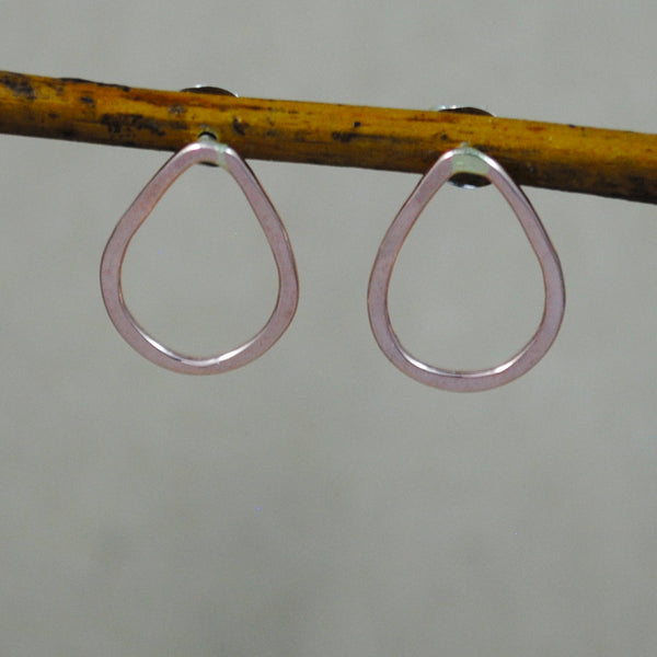 Medium Teardrop Studs - rose gold-filled