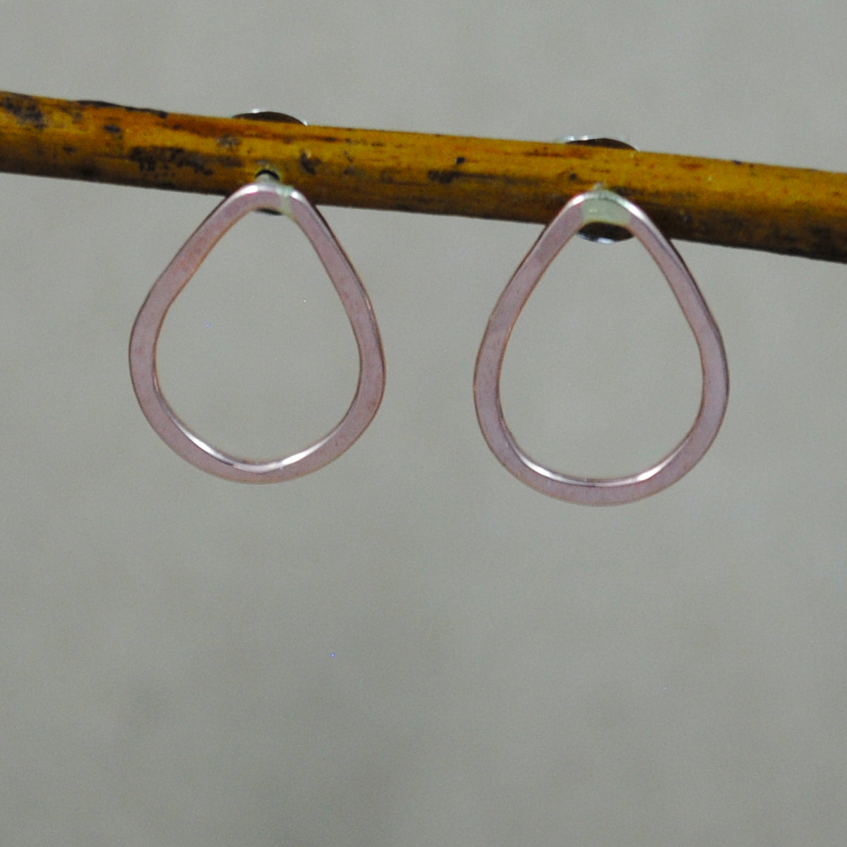 Medium Teardrop Studs - rose gold-filled
