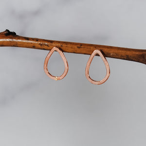 Small Teardrop Studs - gold-filled