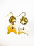 Short crescent earrings