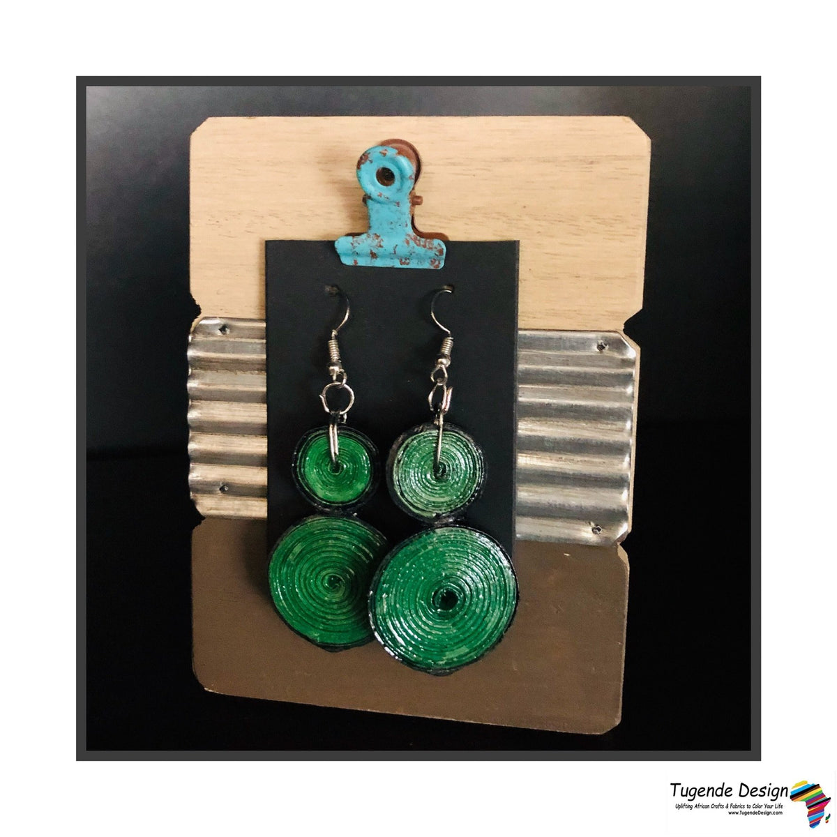 Quilled Paper Earrings (Assorted color combinations)