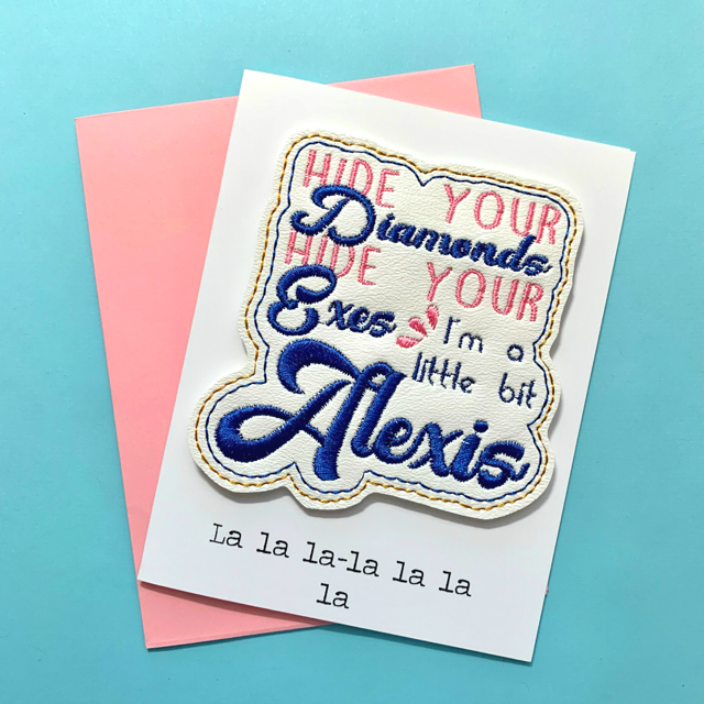 A Little Bit Alexis Greeting Card with Magnet