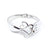Interwing Heart 2 Fork Bracelet