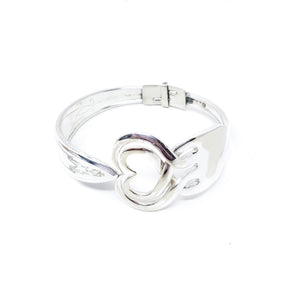 Double Heart Fork Bracelet