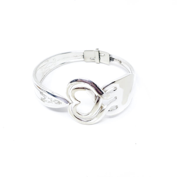 Double Heart Fork Bracelet