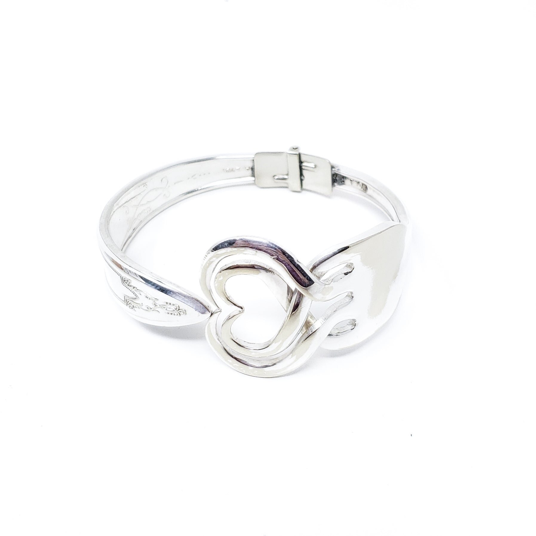 Double Heart Fork Bracelet