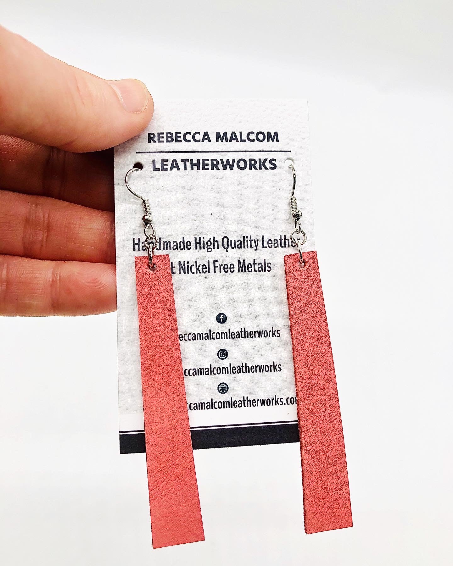 Mod Leather Earrings