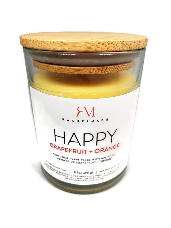 HAPPY candle