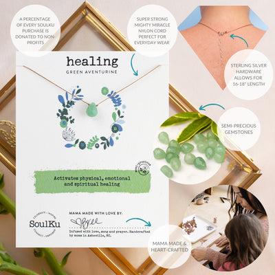 Healing Necklace - Green Aventurine
