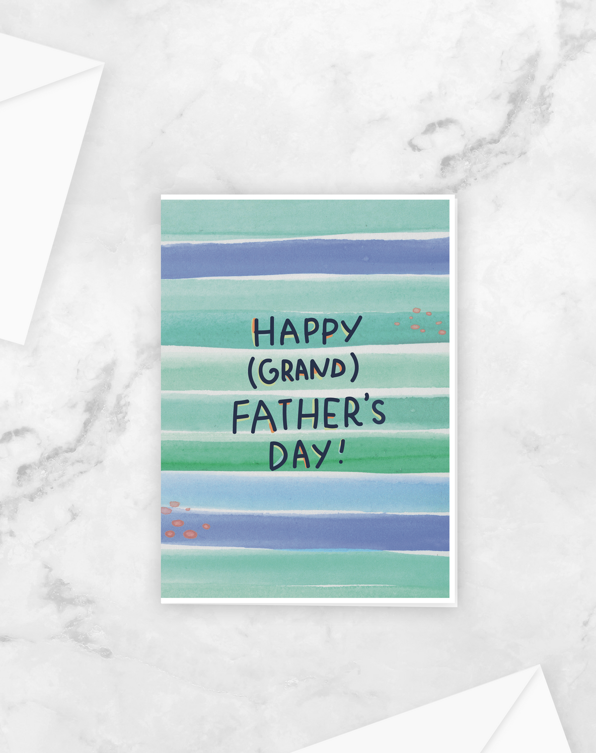 Greeting Card - Father's Day - Grandfather - Peach or Plum