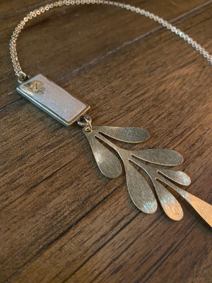 Concrete Mid Century Modern Necklace