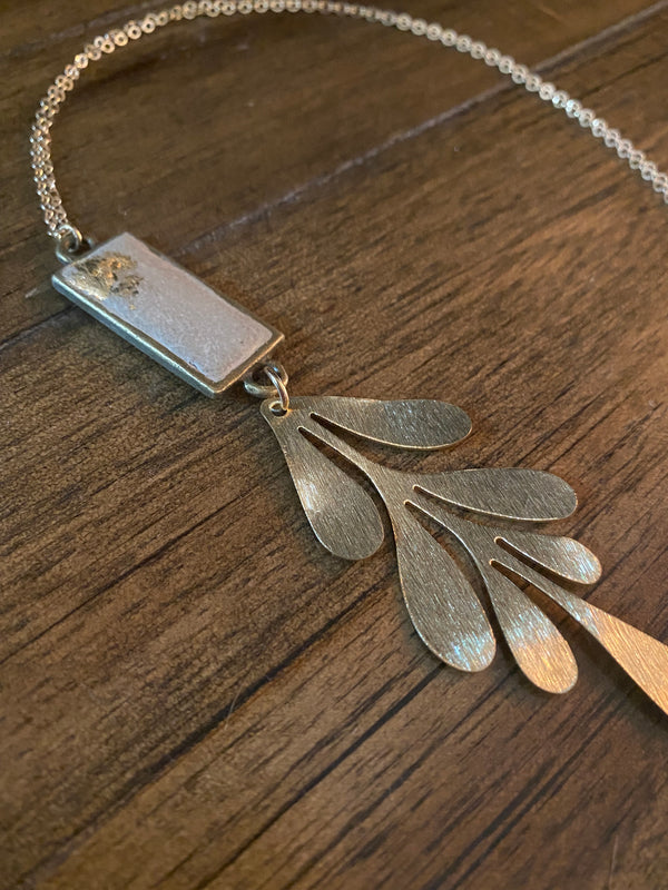Concrete Mid Century Modern Necklace
