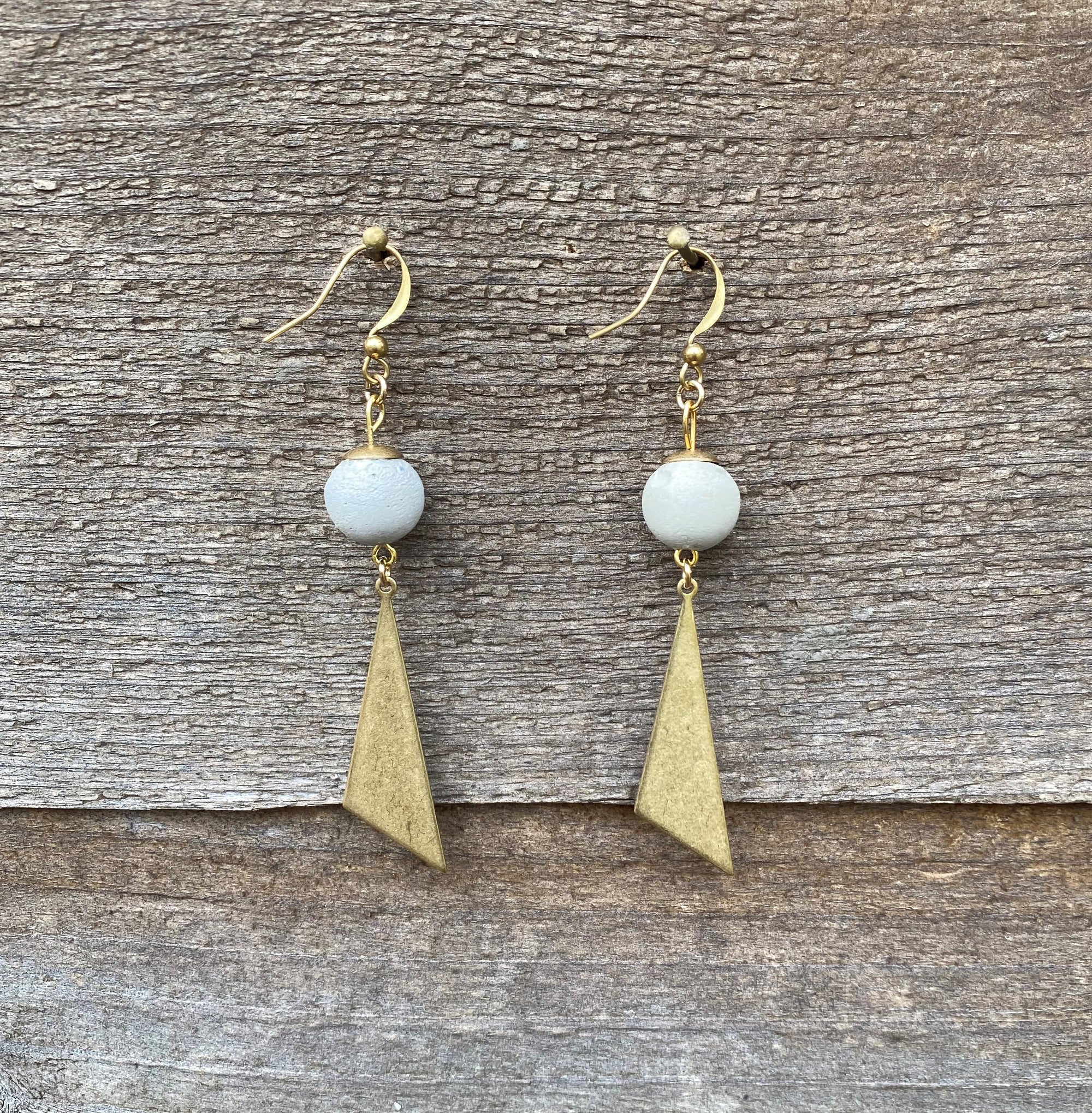 Concrete Scalene Earrings