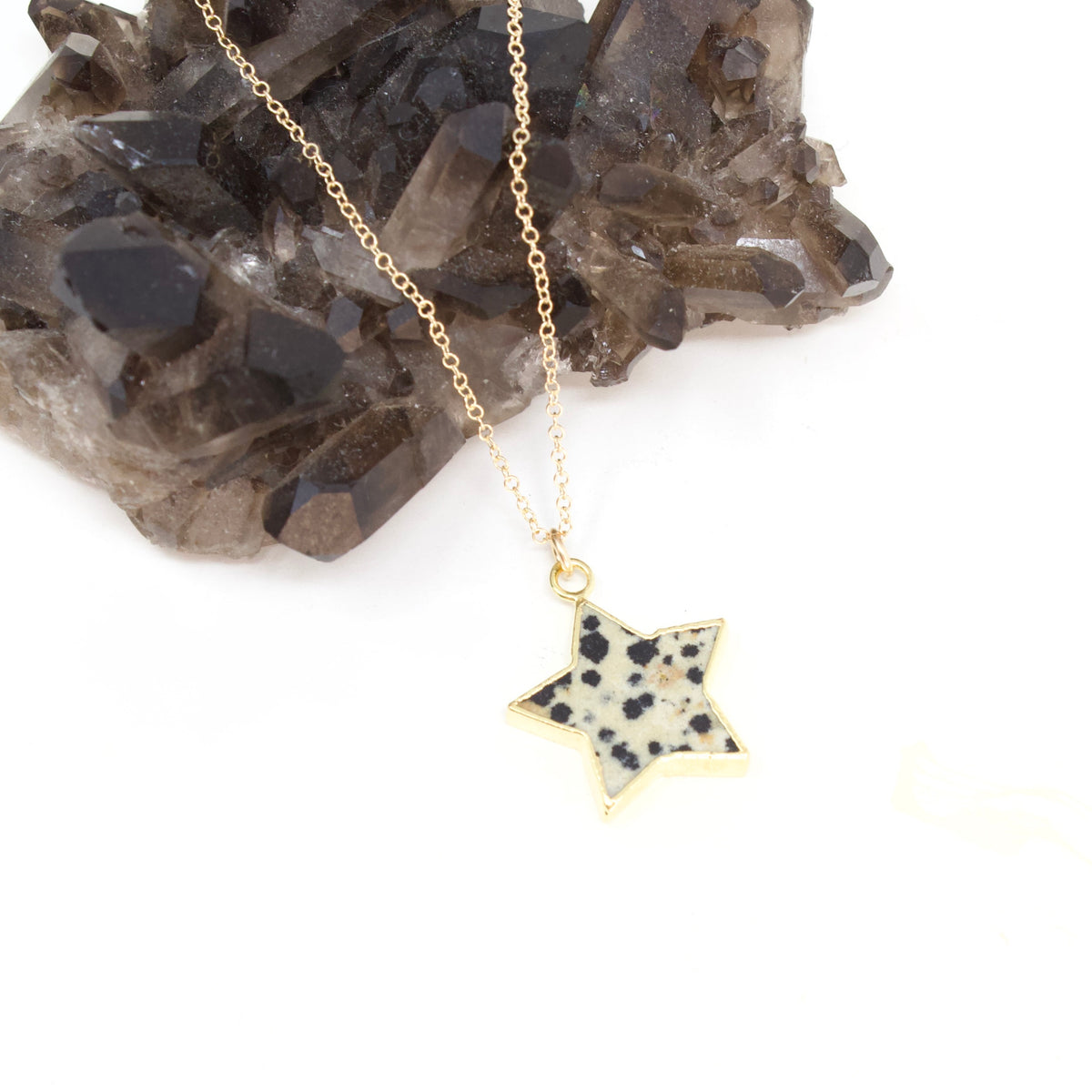 Star Necklace - Flat Gemstone