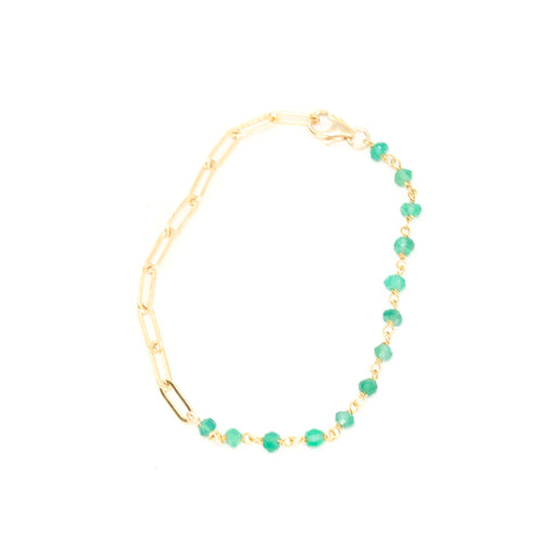 Chain + Gemstone Bracelets C&L