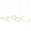 Initial Necklace - Gold Sideways