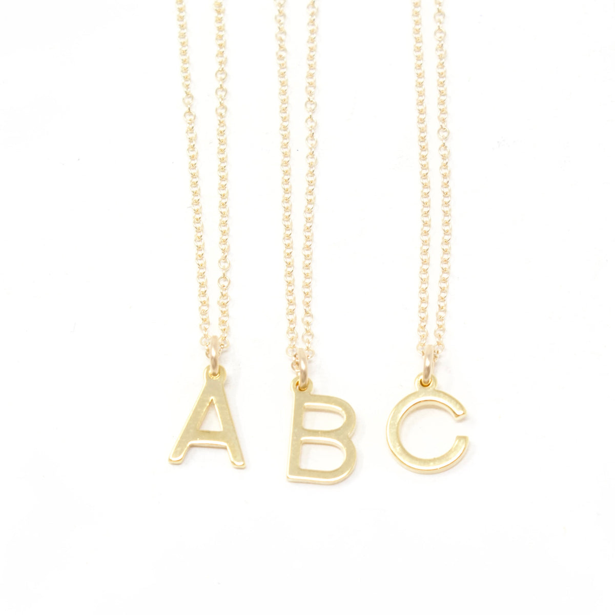 Initial Necklace - Gold Charm