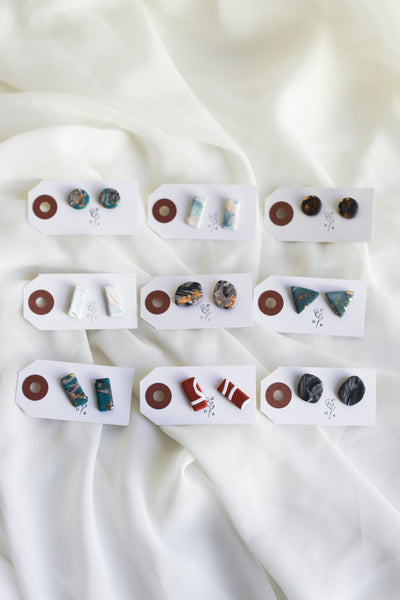 Clay Stud Earrings