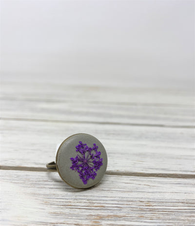 Flower Power Concrete Rings - Assortment