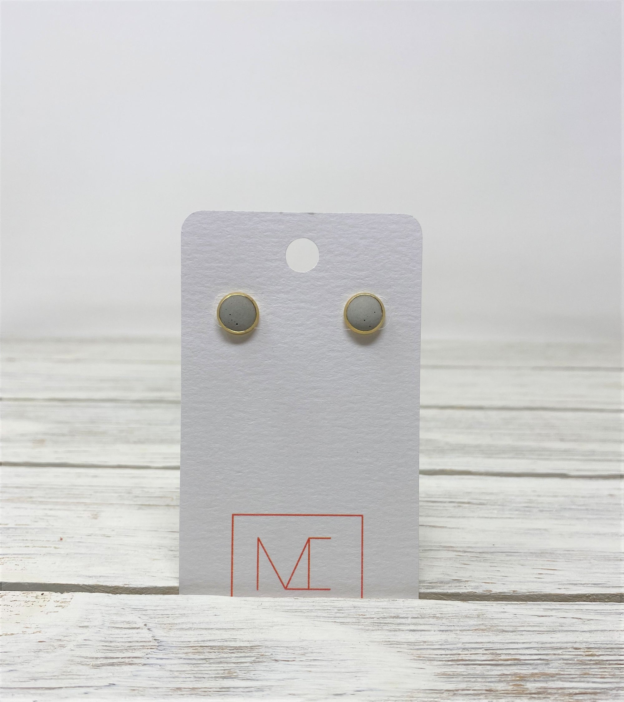Concrete Stud Earrings