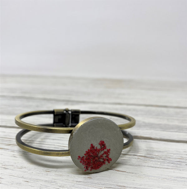 Vintage Concrete Flower Bracelet- II