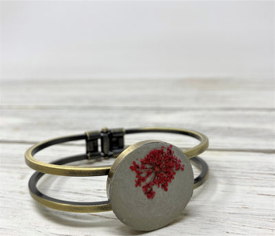 Vintage Concrete Flower Bracelet- II