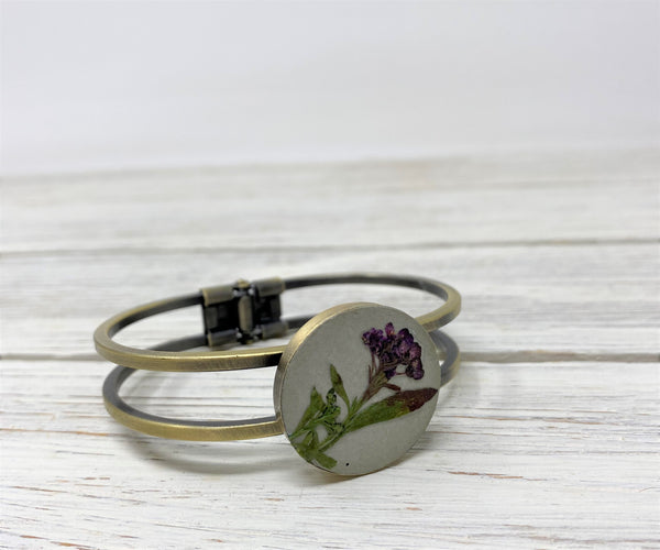 Vintage Concrete Flower Bracelet- III