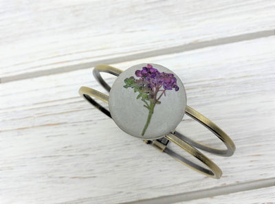 Vintage Concrete Flower Bracelet- III