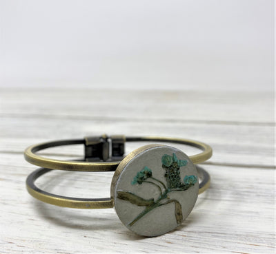Vintage Concrete Flower Bracelet- IV