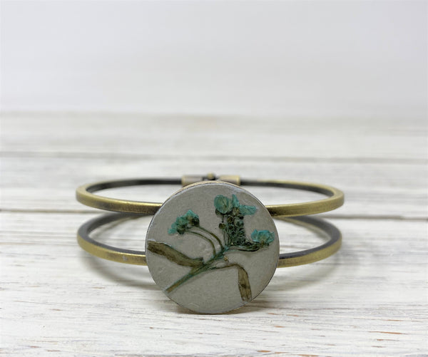 Vintage Concrete Flower Bracelet- IV