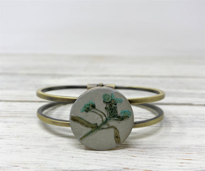 Vintage Concrete Flower Bracelet- IV