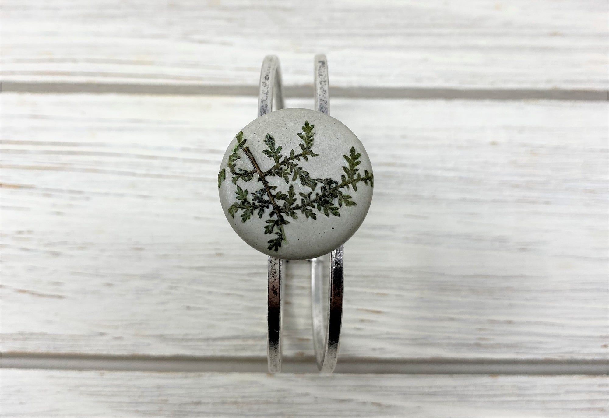 Vintage Concrete Botanical Bracelet