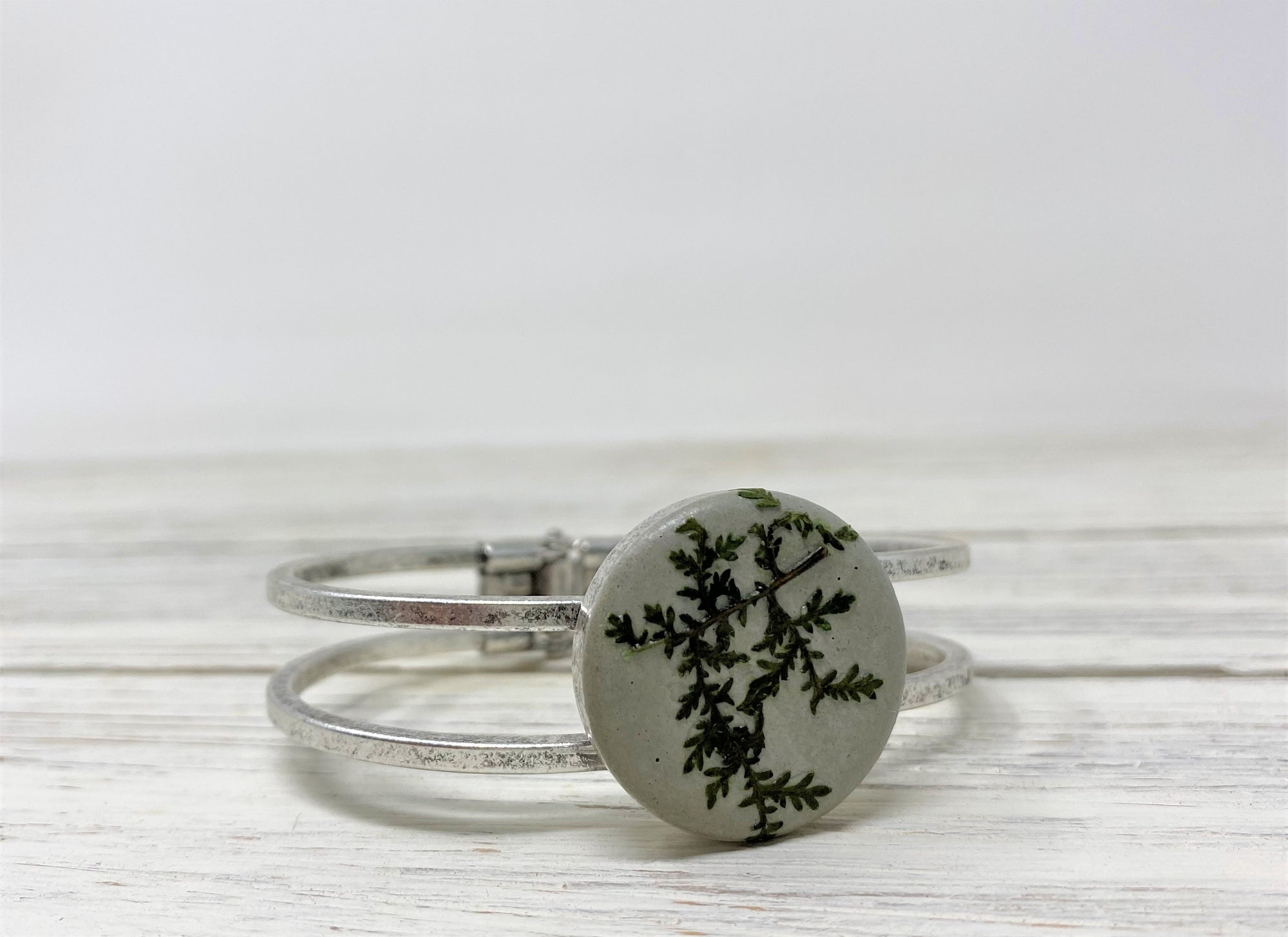 Vintage Concrete Botanical Bracelet