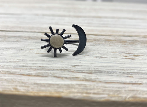 Concrete Sun and Moon Ring