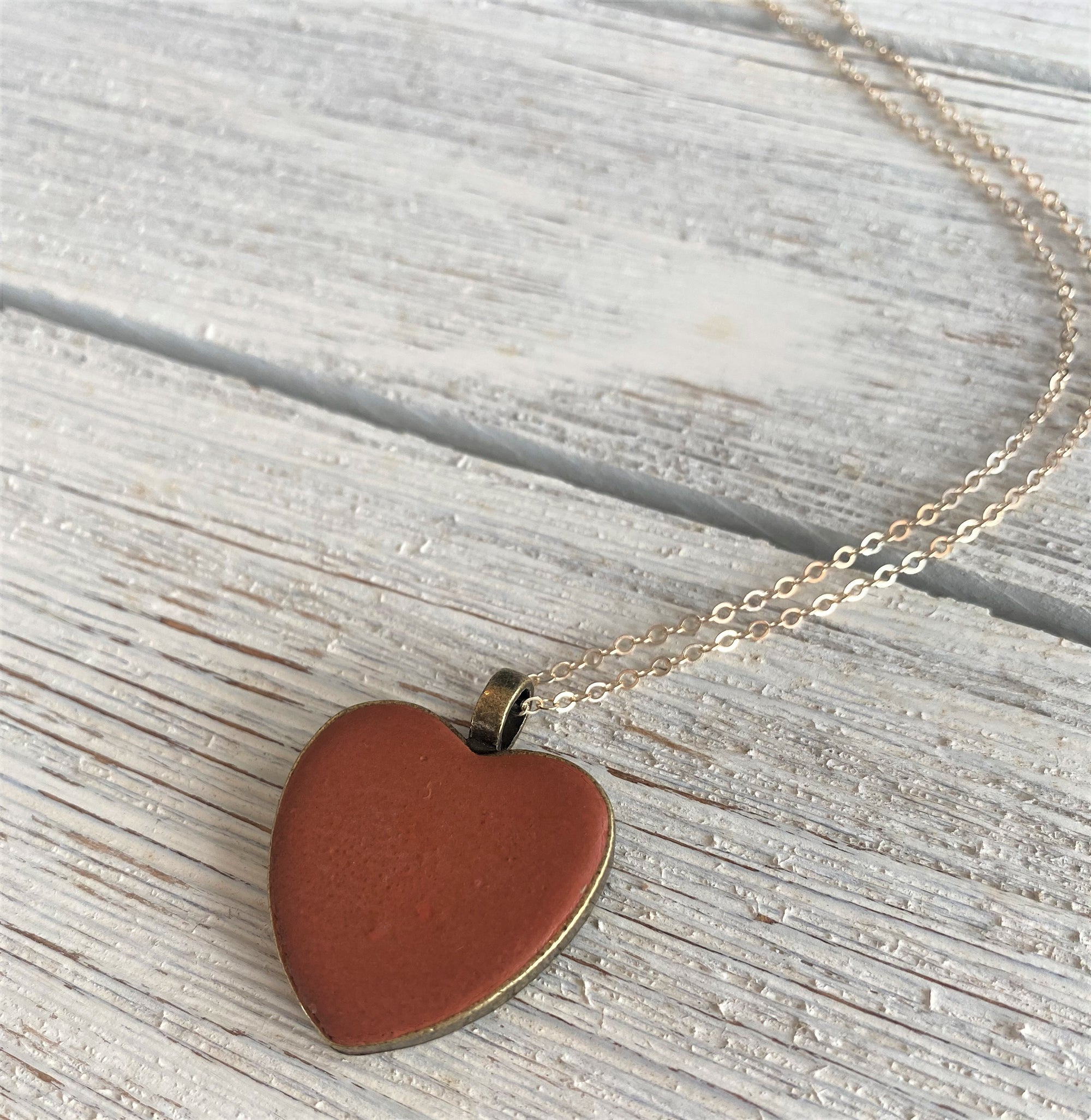 Concrete Heart Necklace