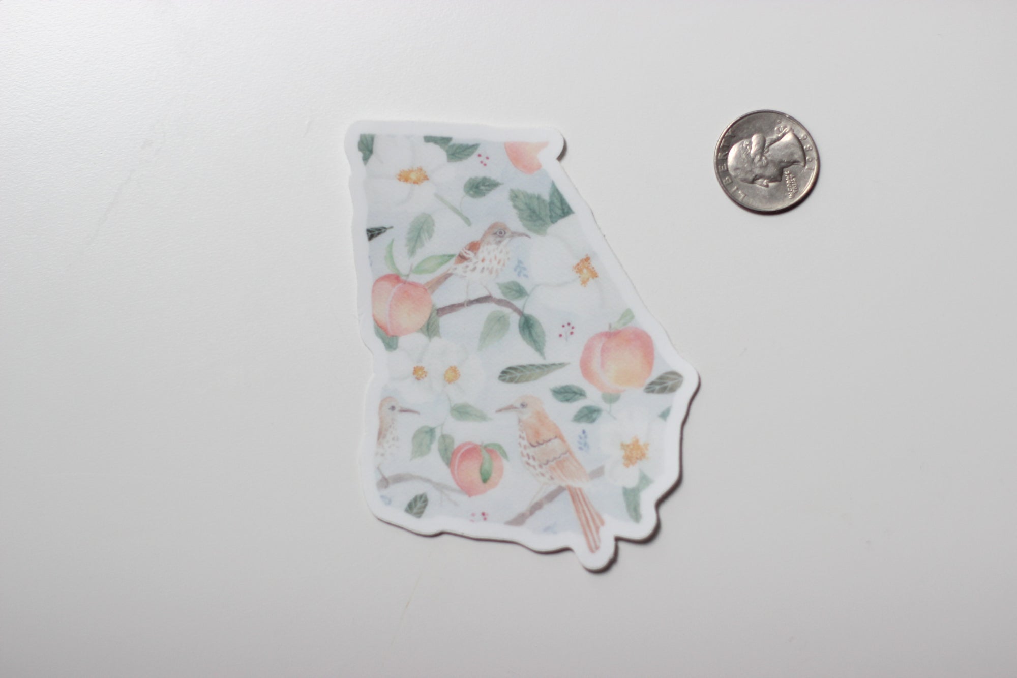 Sticker - Georgia State Symbols - Peach or Plum