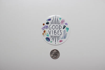 Sticker - Good Vibes - Peach or Plum
